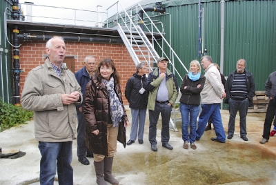 Besuch und Führung der Biogasanlage durch Alfons Keßmann